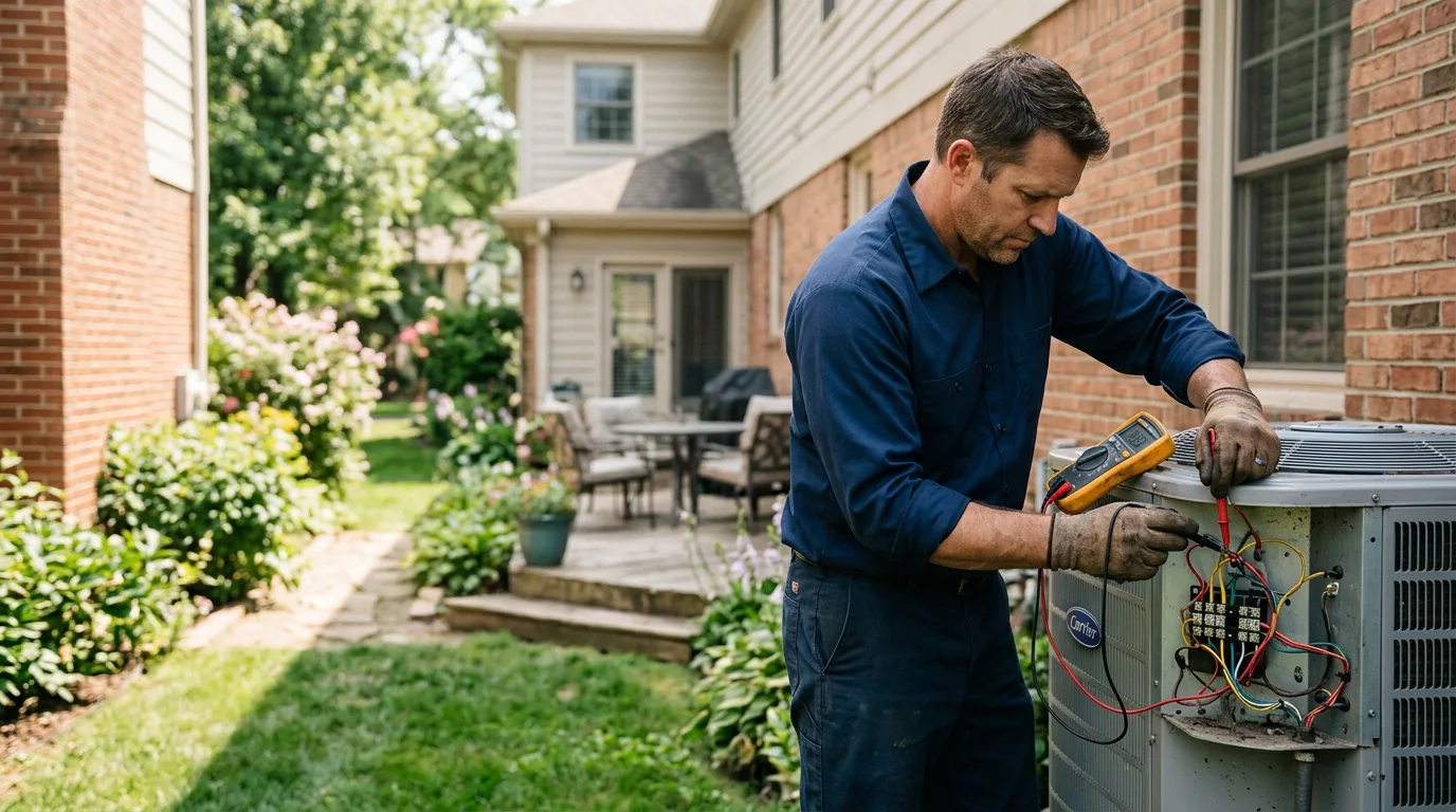 HVAC technician working near Wilmington, NY